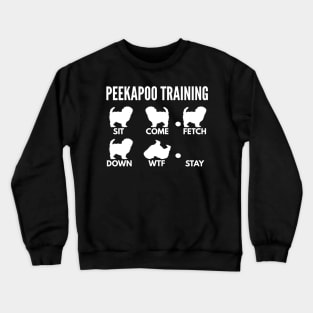 Peekapoo Training Peekapoo Tricks Crewneck Sweatshirt